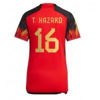 Fotbalové Dres Belgie Thorgan Hazard #16 Dámské Domácí MS 2022 Krátký Rukáv